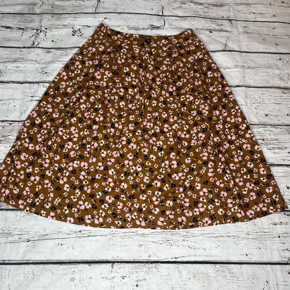 Who What Wear Floral Print Skirt Size 8